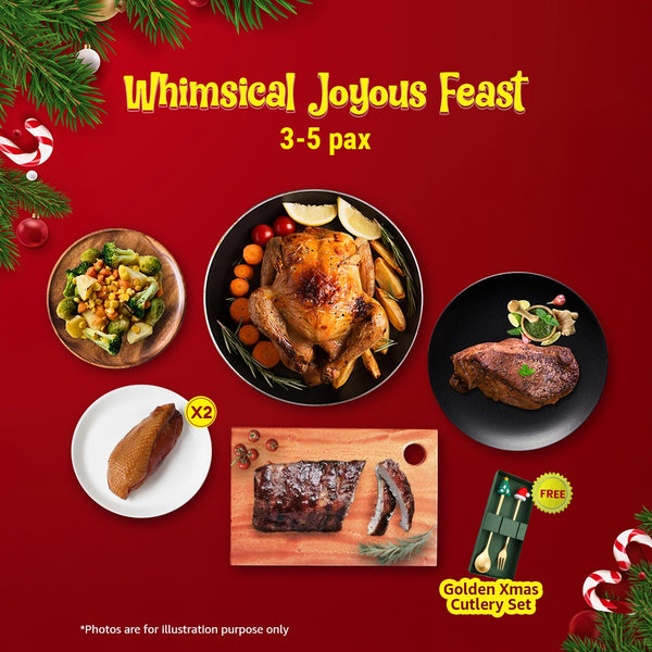 [Christmas Collection] $68 Whimsical Joyous Feast (3-5 pax)