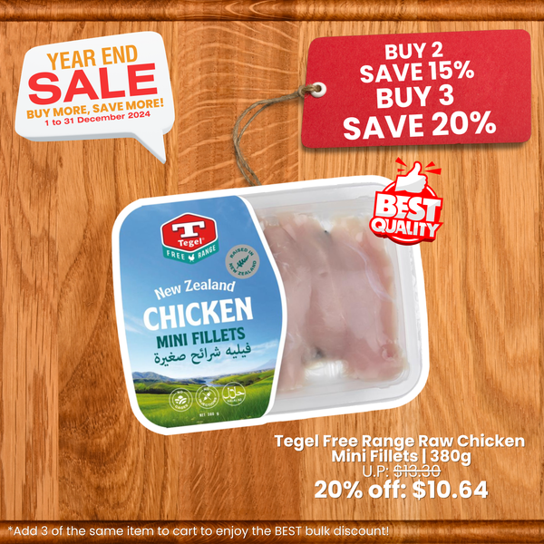 Tegel NZ Free Range Chicken Mini Fillet | 380g