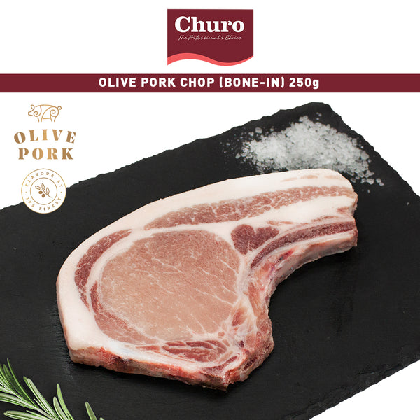 Churo Irish Olive Bone In Pork Chop, 250g