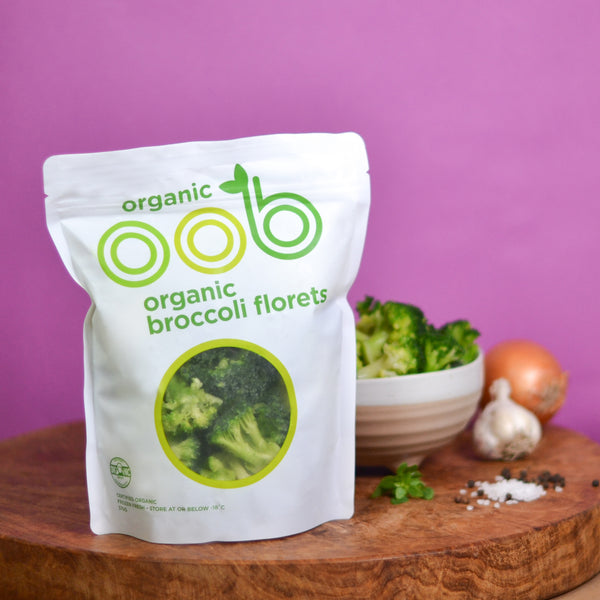 OOB Organic Broccoli Florets, 370g