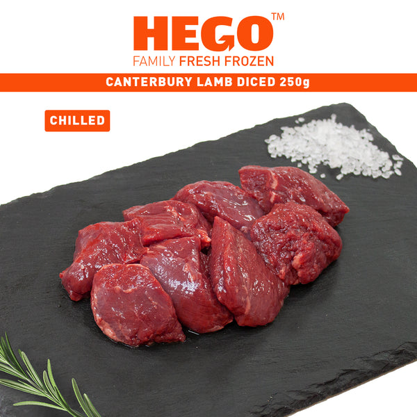 (Bundle of 4) Hego NZ Canterbury Lamb Diced Chilled, 250g