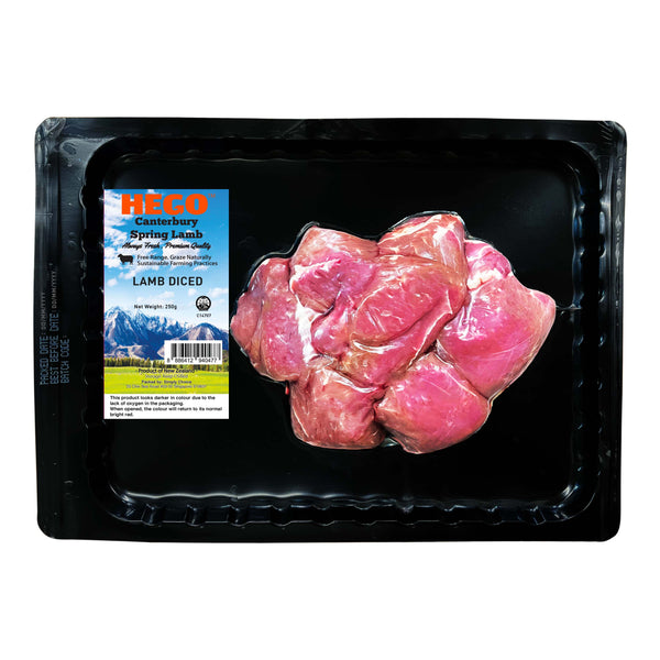Hego Canterbury Lamb Diced Chilled, 250g