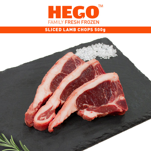sliced lamb chops