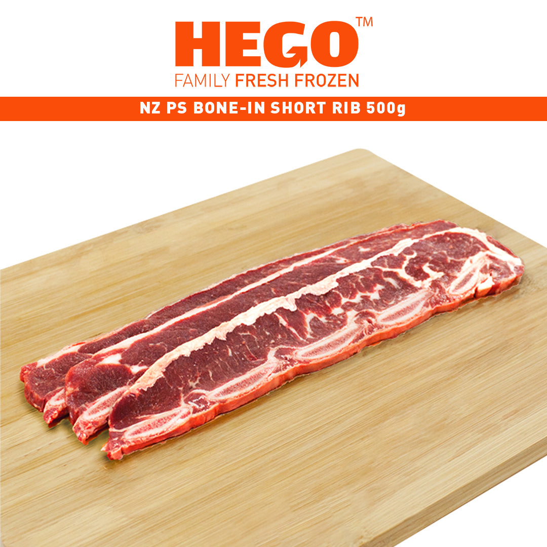 Nz Short Rib Bone In New Zealand Prime Steer | Bone-In Short rib | 500g | Hego – Hen Tick Foods
