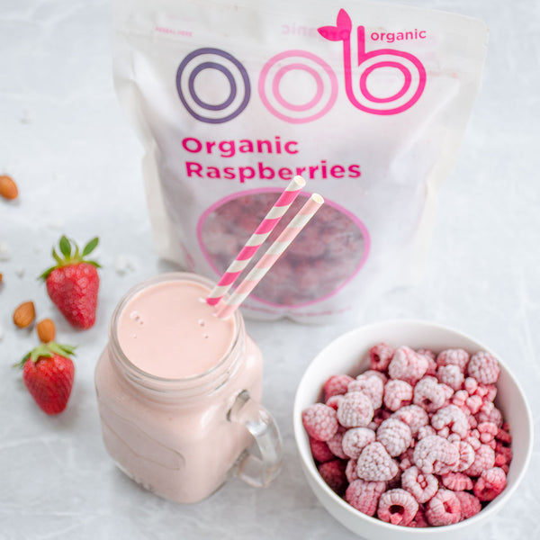 OOB Organic Raspberries, 450g