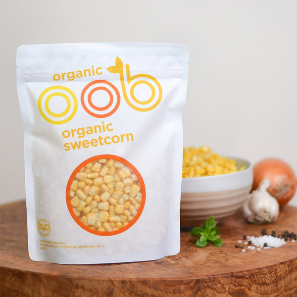OOB Organic Sweet Corn, 400g