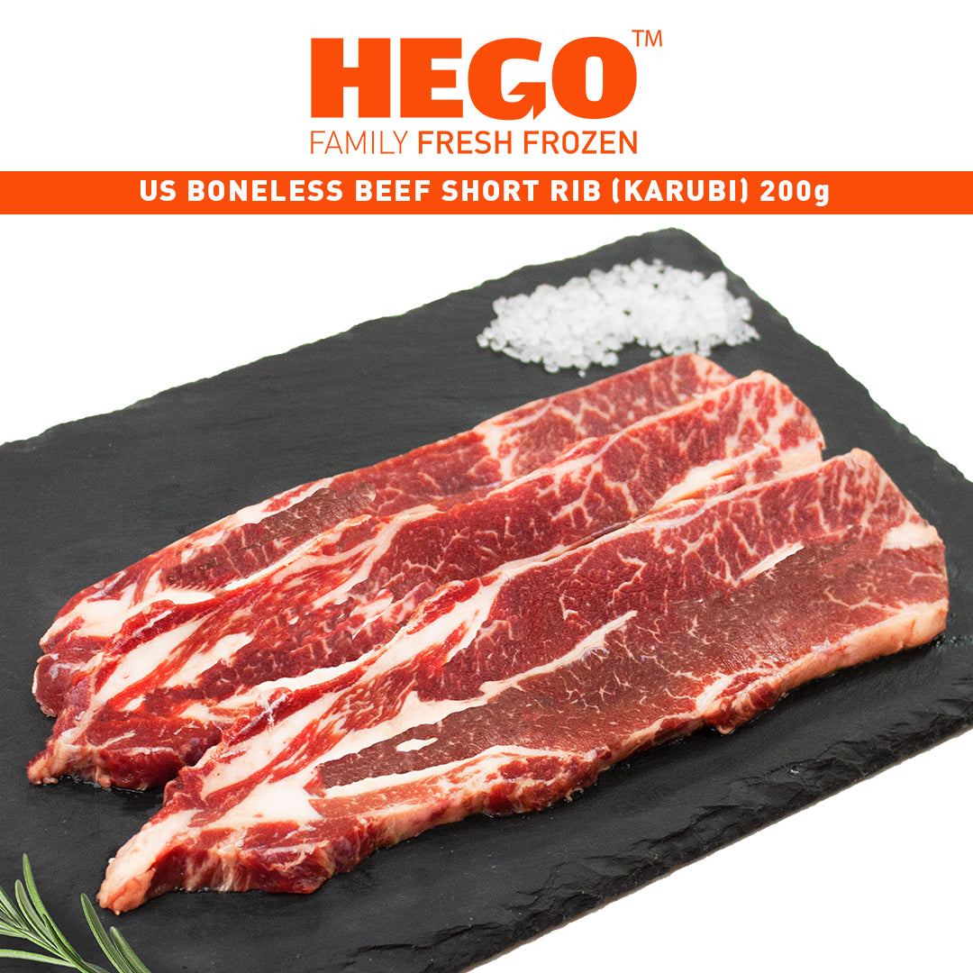 Hego | US Boneless Beef Short Rib Karubi | 200g – Hen Tick Foods